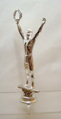 Vintage Silver Metal Hood Ornament For Trophy Top Motorcycle Cars Boats Hot Rods • $15