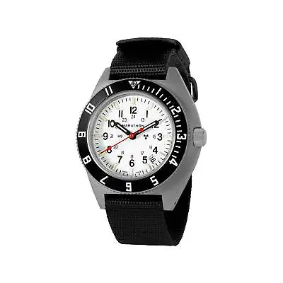 Marathon Arctic Steel Navigator Date Military Aviation Watch 41mm SSNAV-D New • $799.95