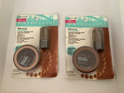 Maybelline Mineral Micro Powder Natural Bronzing Veil+brush In Card - 2 Shades • £12.99