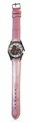 Monster High Group Pose Pink Genuine Leather Band Wrist Watch • $13.99