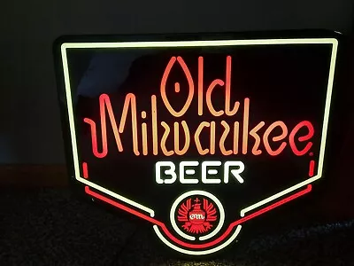 Vintage Old Milwaukee Lighted Beer Sign  1982/1984 • $80