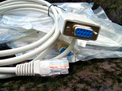 £2.55 • Buy Pack Of 1 - RS232 Cable DB9 RJ45 Male To 9 Pin Female 2m Grey NEW & SEALED