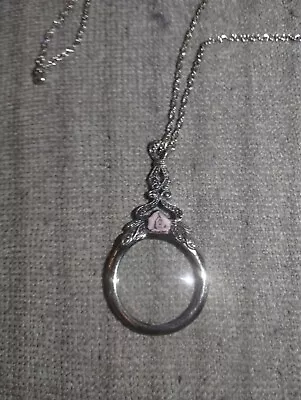 Vintage Magnifying Glass Necklace Pendant • $0.01