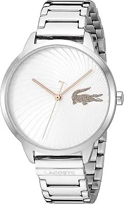 Lacoste Silver Analogue Women's Stainless Lexi Watch 2001059 Luxury Watch • £39.43