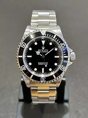 Rolex Submariner Black Dial Gentlemen's Automatic Bracelet Watch - 14060M • £8250