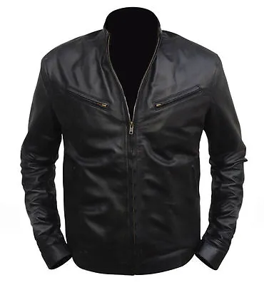 Fast And Furious 6 Vin Diesel Biker Rider Motorcycle Leather Jacket • $81.98