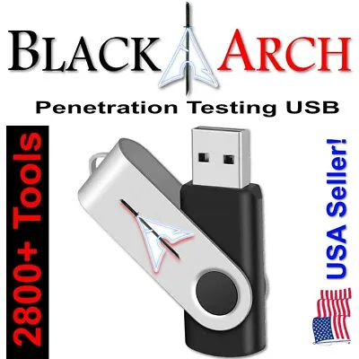 Black Arch Linux Live 32gb Usb - Pro Hacking Operating System  2800+ Tools • $14.99