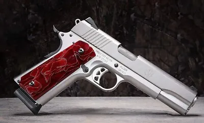 Pachmayr® 62073 Alume Series Grips By Raffir® 1911 FULL SIZE Crimson Wave Red • $65