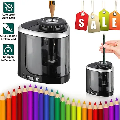 $10.48 • Buy Automatic Electric Pencil Sharpener For Kids Battery Operated Home School Office