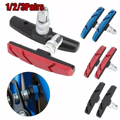 1/2/3 Pairs Mountain Bike BMX Brake Blocks Bicycle Break Pad Shoes 3 Color USA • $6.06