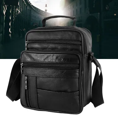$26.99 • Buy Mens Leather Shoulder Bag Satchel Handbag Business Travel Messenger Bag