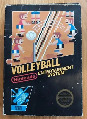 Volleyball NES CIB Complete Hangtab 5 Screw Black Box • $200