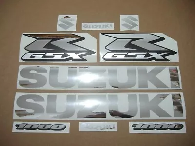 Decals For Suzuki GSXR 1000 Chrome Silver Sticker Set Graphics Gsx-r Grey Mirror • $66