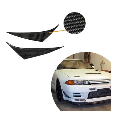 For Nissan R32 Gtr 1989-1994 Jsk Style Carbon Fiber Front Bumper Canards • $249.98