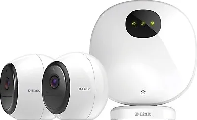 D-Link DCS-2802KT-EU Pro Wire Free Battery Camera Kit 2 X Cameras + Hub CCTV Set • £219.99