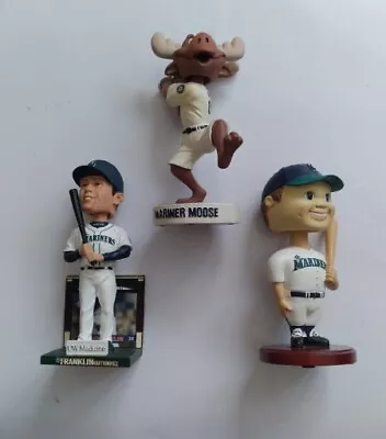 MARINER MOOSE Seattle Bobble Head Franklin GUTIERREZ & 2001 Bobbin Head • $18