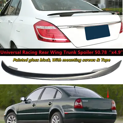 Universal Black Rear Trunk Wing Racing Spoiler Fit For VW Passat B5 1999-2005    • $69.33