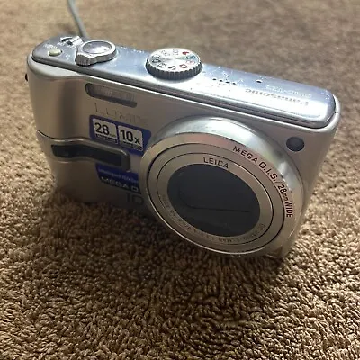 Panasonic Lumix DMC-TZ3 7.2MP Compact Digital Camera Silver Tested • £10