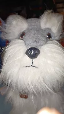 NWYLT Vintage 1985 Miniature Schnauzer 24K Polar Puff IKC Plush W/ Tags EUC • $12