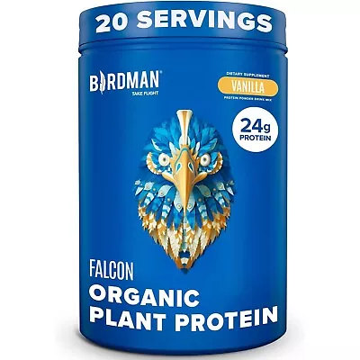 Falcon Organic Vegan Protein Powder Vanilla 24g Protein Sugar Free Probiotics • $22