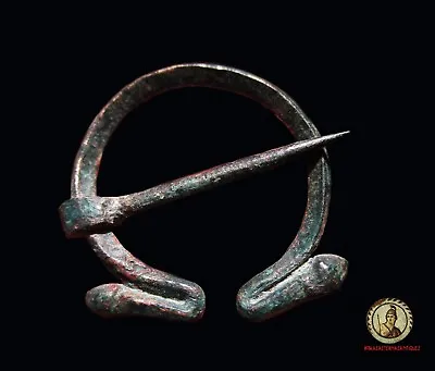 £1.86 • Buy Ancient Roman Bronze Brooch  ** OMEGA ** Fibula ,1-st Century AD. 30mm