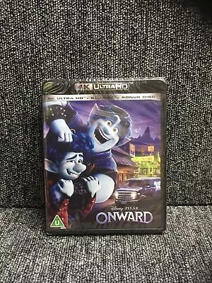 Disney Pixar Onward  4K Ultra HD Blu Ray + Blu Ray 2 Disc Edition. Free Post Uk • £3.99