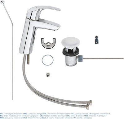 £64.23 • Buy GROHE Eurosmart Basin Tap, Single-Lever Mixer, Bathroom, Pop-Up Waste, Medium