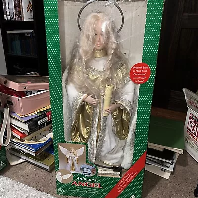 Vintage 1995 Holiday Creations Animated Angel W/Cassette Player In Original Box • $65