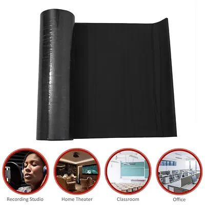 Black Sound Deadening Panel Self Adhesive Heat Noise Proofing Insulation Mats UK • £7.94