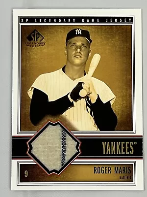 Roger Maris Yankee Pinstripe SP Legendary Cuts Game Used Jersey 2002 Upper Deck • $34.99