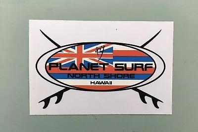 Vintage Planet Surf North Shore Hawaii Vinyl Sticker • $7