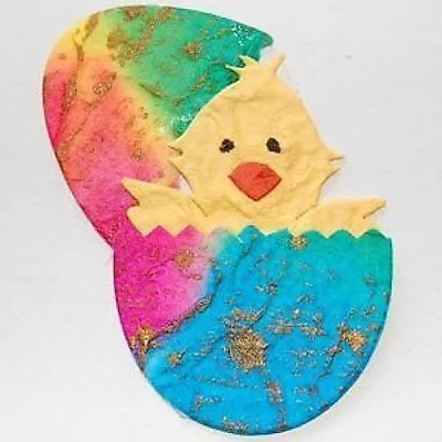 Pk 4 Bright Easter Egg Chick Die Cuts  For Cards And Crafts • £1.25