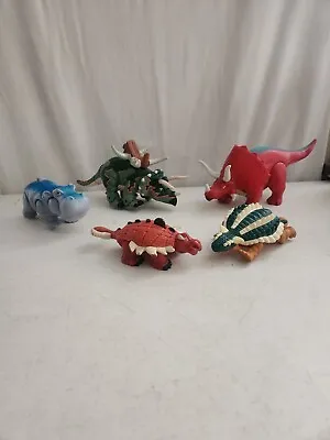 Lot Of 5 Fisher Price Imaginext Dinosaurs - Mammoth  Green T-rex Red T-rex • $19.99