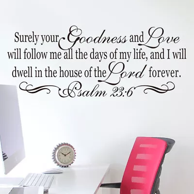  Home Wall Sticker God Inspirational Quotes Decal Decals Flowers Window • £7.48