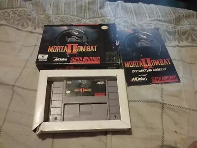 Mortal Kombat 2 Super Nintendo Snes Complete CIB  • $82