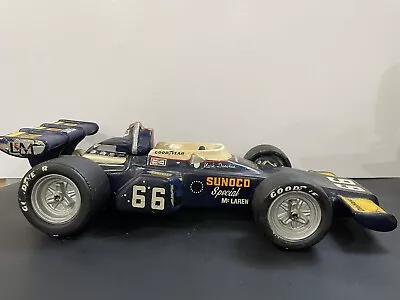 MARK DONOHUE SUNOCO # 66 McLAREN INDY 500 RACE CAR HOFFMAN WHISKEY DECANTER • $50