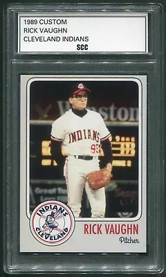 Custom 1989 Rick 'Wild Thing' Vaughn Clev. Indians Baseball Card - Major League • $23