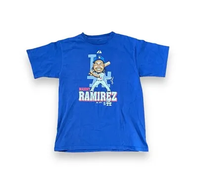 Manny Ramirez Los Angeles Dodgers Caricature Cartoon T-Shirt Medium Vintage LA • $19.99