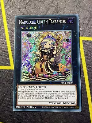 Madolche Queen Tiaramisu - BLMR-EN076 - Secret Rare - 1st Edition - Yugioh • £0.99