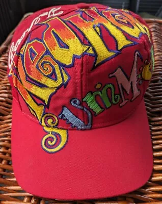 Vintage 90's Coca Cola Red Hot Summer Snapback Hat The Game Big Logo Coke • $95