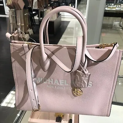 Michael Kors Mirella Women Medium Leather Or PVC Shoulder Tote Bag Handbag Purse • $138