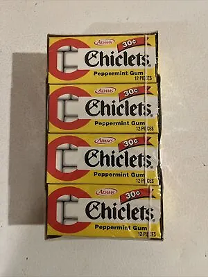 Vintage 1980s Chiclets Peppermint Adams Chewing Gum Sealed Case 20 Packs NOS Box • $159.99