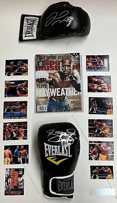 $1290 • Buy Floyd Mayweather & Manny Pacquiao Signed Gloves &Boxing Photo Collage Framed COA