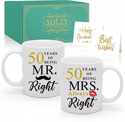 50Th Wedding Anniversary For Couples Golden 50Th Anniversary For 50Th • $26.96
