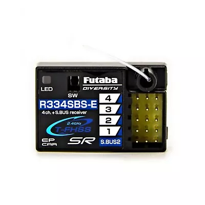 NEW Futaba R334SBS-E 4-Channel S.Bus2 Super Response T-FHSS Telemetry Receiver • $89.99