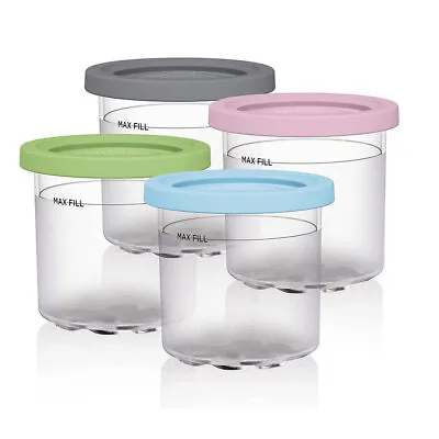 Ninja Creami Pints 4 Pack Compatible With NC299AM Series Ice Cream Maker IW • $27.86