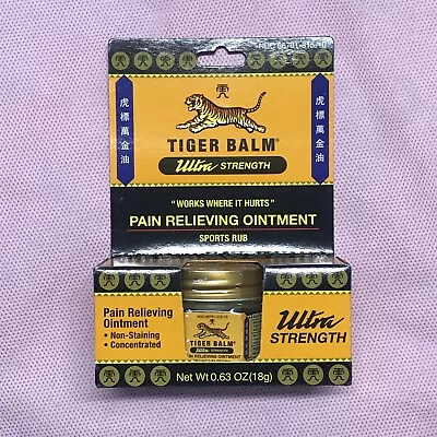 Tiger Balm Ultra Strength Pain Relieving Ointment 0.63 Oz EXP 09/23 • $8.25