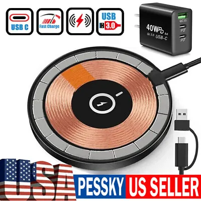 MagSafe Charger Wireless Charging Pad For Samsung S24 Ultra S23 FE S22 S21 S20+ • $9.99