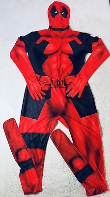 Marvel Comics Dead Pool Costume Party Suit Unisex Adult Size XL Up To 6’3” • $15.74