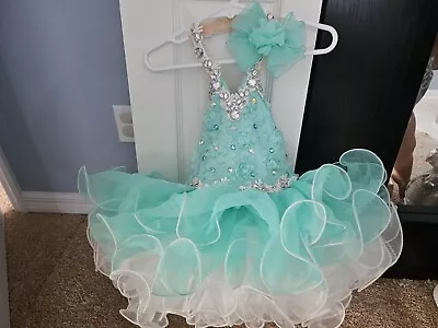 Jenniferwu Pageant Dress Handmade Beaded Dresses Toddler Pageant Princess Dress • $79